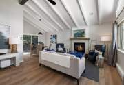 Living room with vaulted ceilings | 10799 Jeffery Pine Rd.