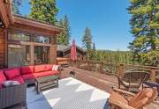 Spacious sunny deck | Tahoe Donner Luxury Home