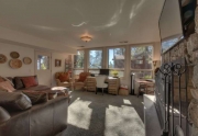 Lower level family room with walk off to brick patio | Lake Tahoe Real Estate