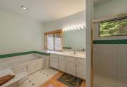 Primary bathroom | Tahoe Donner retreat