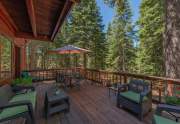Spacious deck | Tahoe Donner retreat