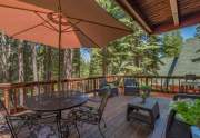 Spacious deck | Tahoe Donner retreat