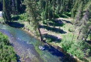 Sunny lot on the Truckee River