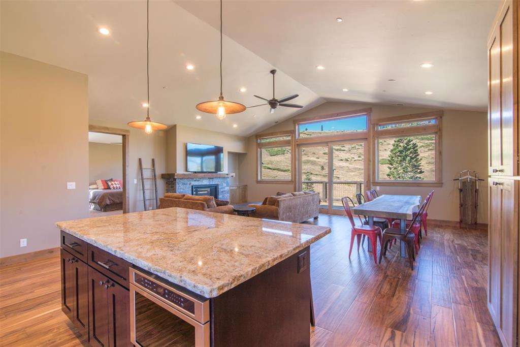 Open Concept Kitchen and Living Area | Lake Tahoe Ski Home