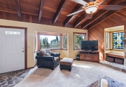 Open Concept Living Room with Lake Views