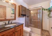 Primary Bathroom | Tahoe Donner cabin