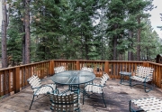 200 Hastings Lane | Lake Tahoe Mountain Home | Spacious Back Deck with Wooded Views