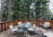 200 Hastings Lane | Lake Tahoe Mountain Home | Spacious Back Deck with Wooded Views