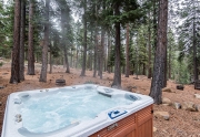 200 Hastings Lane | Kings Beach Real Estate | Relaxing Hot Tub with Wooded Views