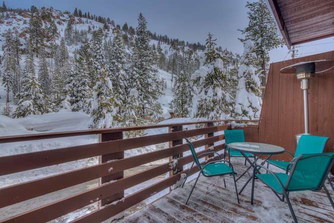Front Deck Featuring Majestic Views of Thunder Ridge | Alpine Meadows Real Estate