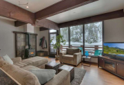 Light and Bright Living Area with Views of Thunder Ridge in Remodeled Alpine Meadows Townhouse For Sale