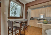 Dining Table and Added Skylight in Remodeled Alpine Meadows Townhouse For Sale