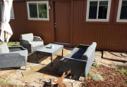 Sunny Flagstone Patio in Back of Unit