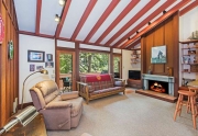 Living Room with Vaulted Ceilings