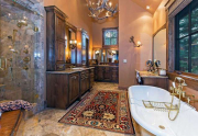 Huge Master Bathroom with Claw Foot Tub | Northstar Luxury Home