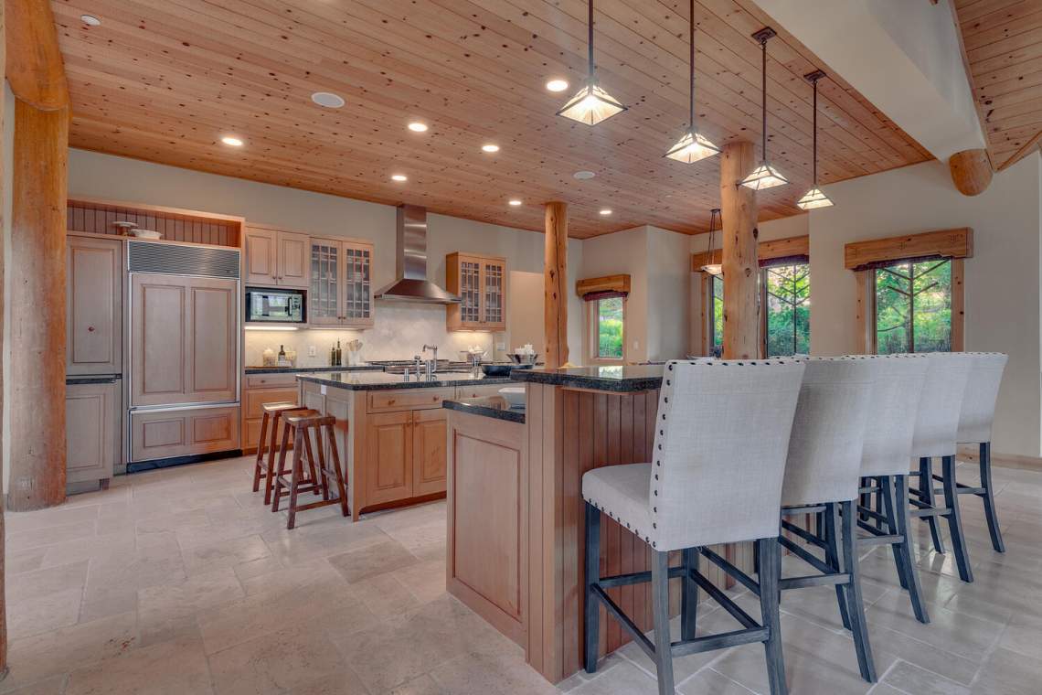Chef's Kitchen with Island | Olympic Valley Retreat