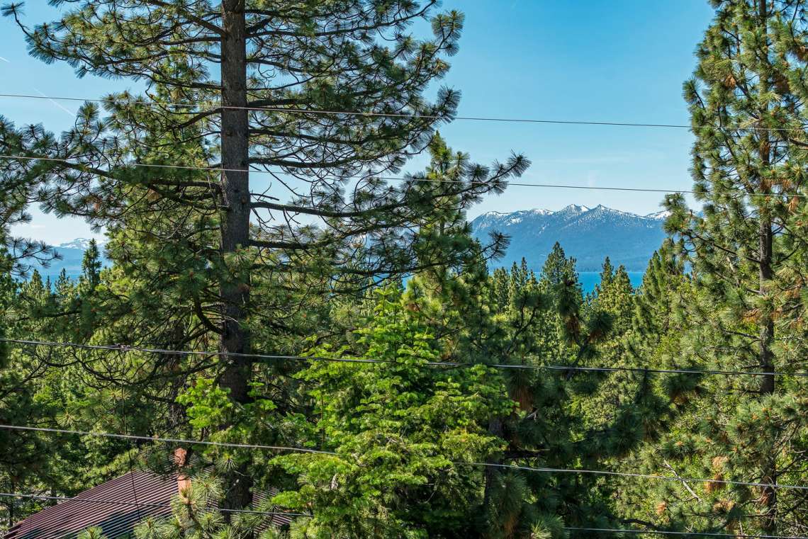Tahoe Lakeview Real Estate | 3145 Meadowbrook Dr | View through trees