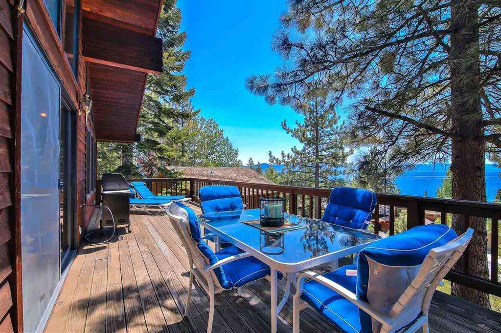 Luxury Tahoe Real Estate | 3324 Dardanelles Ave | Deck with Lake Tahoe View