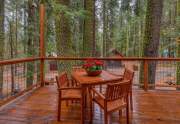 Spacious deck with forest views | 4230 Poplar Ave