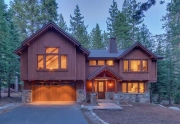 Lake Tahoe Luxury Home For Sale | 4516 Muletail Dr Carnelian Bay-Front Exterior Dusk