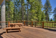 Deck with a view of Lake Tahoe