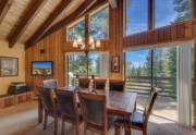 Gorgeous picture windows with peek views of Lake Tahoe
