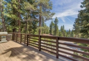 South facing deck with peek views of Lake Tahoe