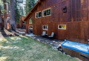 Backyard with Hot Tub | Carnelian Bay Real Estate