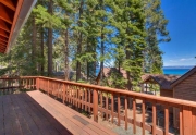 Lake Tahoe Real Estate | 6070 Quail Creek Road | Deck with view of Lake Tahoe