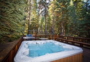 Hot Tub on Back Deck facing Conservancy Land