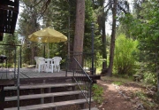 Olympic Valley Home for Sale | Deck Surrounded by Beautiful Greenery