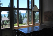 dining area with lake tahoe views