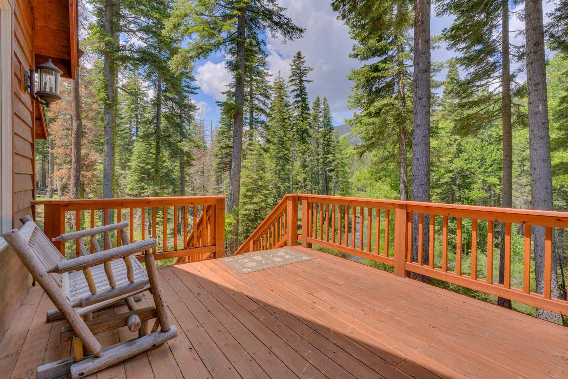 Deck with beautiful views | The Blackwood Lodge