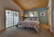 Master bedroom with vaulted ceilings | Tahoe Donner Chalet