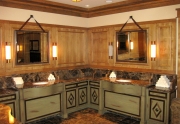 Mens Locker Room Vanity Area at Martis Camp