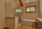 Modern Mountain Master Bathroom in Carnelian Bay