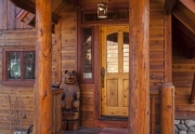 Custom Log Accents in Carnelian Bay luxury home