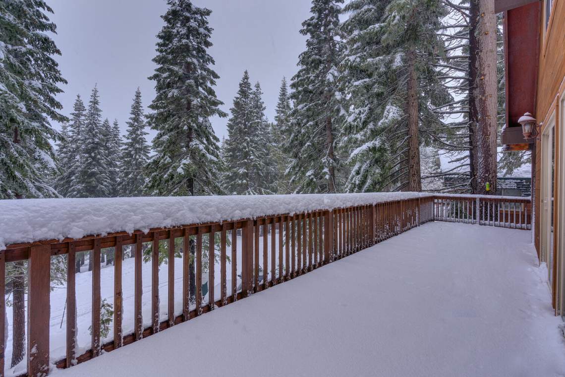 Spacious deck with forest views | 12798 Falcon Point Pl.