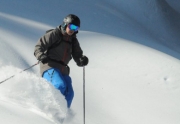 Dave Westall Skiing Powder