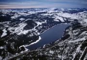 Aerial View of Donner Lake in Truckee