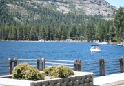 View from public boat launch near the West End Beach at Donner Lake