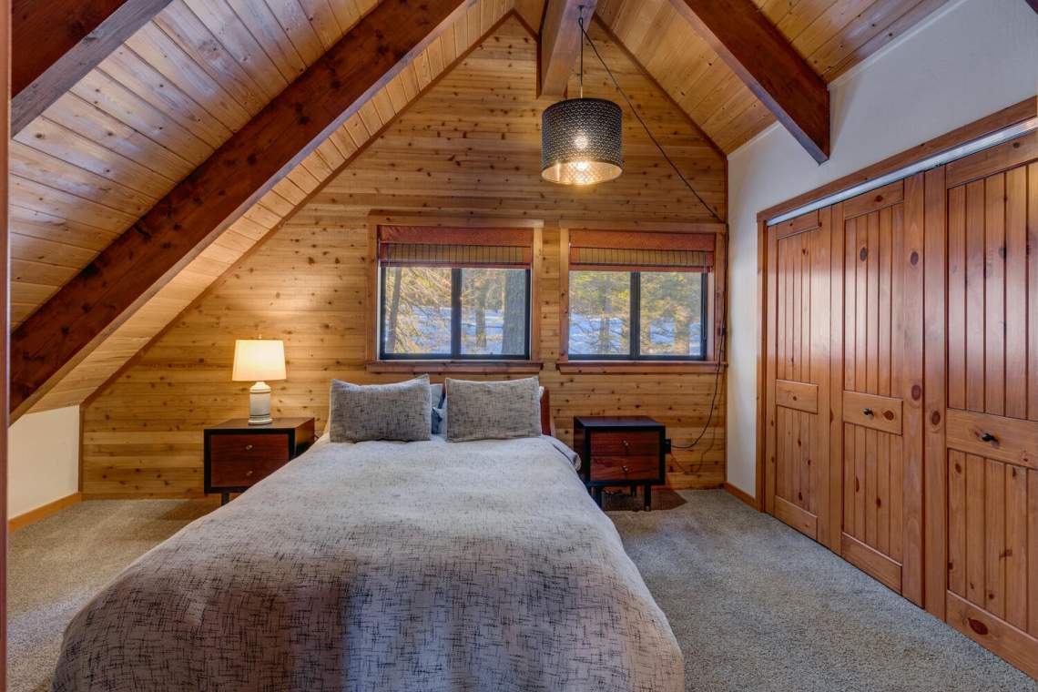 Primary Bedroom  | Tahoe City Ski Chalet