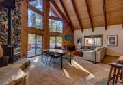 Gorgeous living room with vaulted ceilings | 3502 Chamonix Rd.