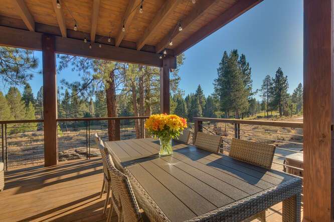 Deck featuring beautiful views | Gray's Crossing Golf Course home
