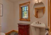 Half Bathroom | Carnelian Bay Luxury Home