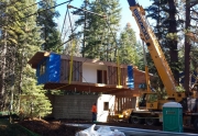 Setting a Modular Home in Lake Tahoe