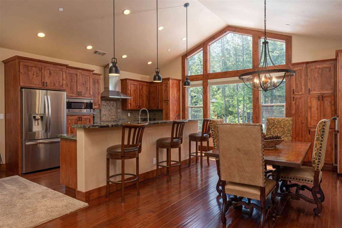 Tahoe Donner Property |  13988 Swiss Lane Truckee, CA | Dining Area and Kitchen