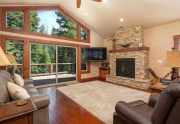 Tahoe Donner Home |  13988 Swiss Lane Truckee, CA | Living Room with View