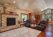 Tahoe Donner Property |  13988 Swiss Lane Truckee, CA | Living Room and Fireplace