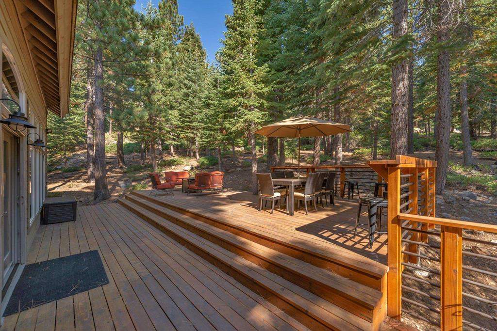 Spacious deck | Tahoe Donner Luxury Property